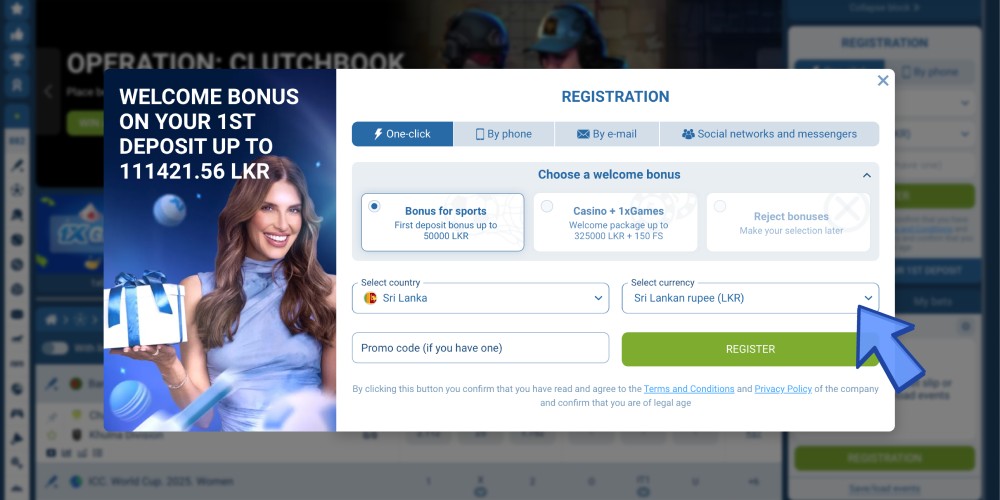 enter necessary data