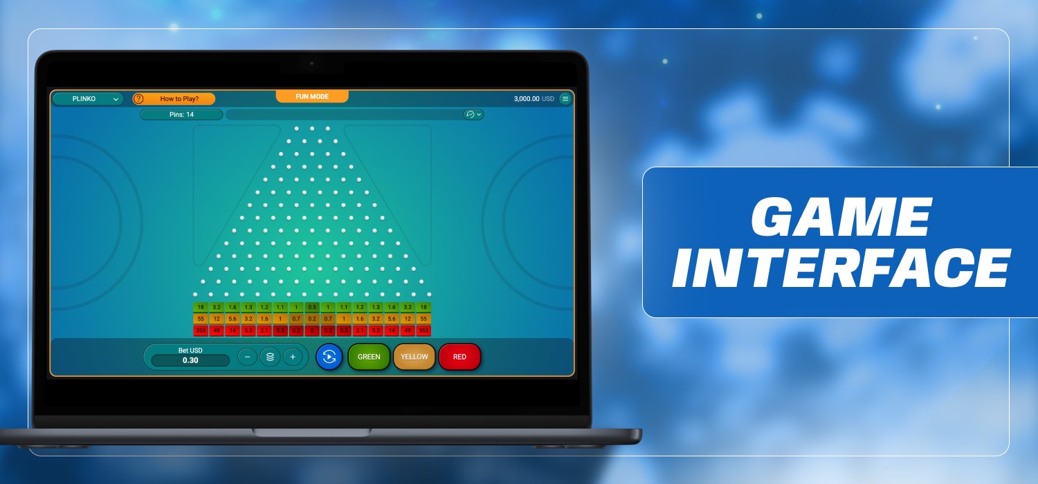 interface popular game plinko