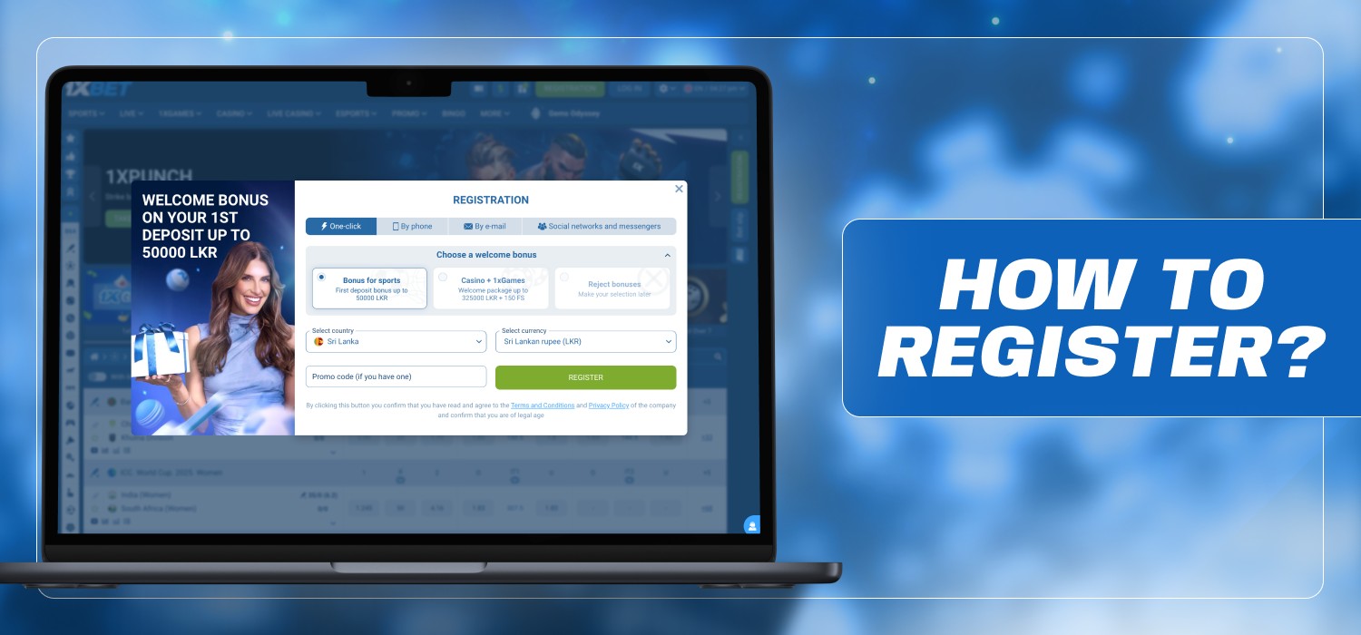 sign up at 1xbet platform